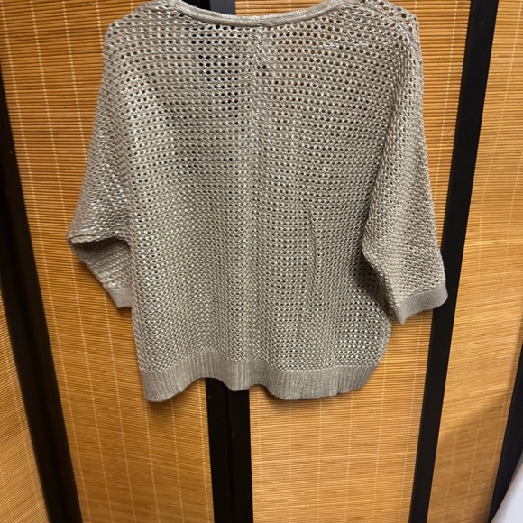 V-Neck Open-Stitch Pullover Sweater - Picture 5 of 8